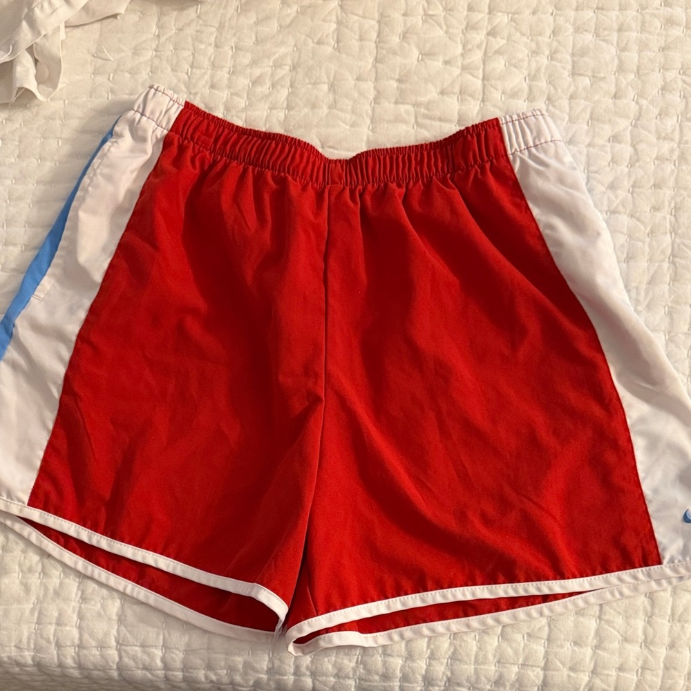Nike Red, White, and Blue Athletic Shorts